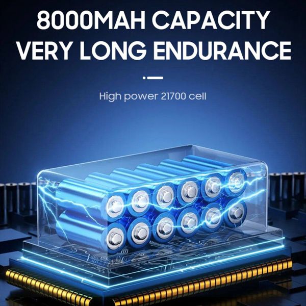 X64 Mini Turbo Jet Fan Brushless Motor 1000W Wind Speed Eu Plug B
