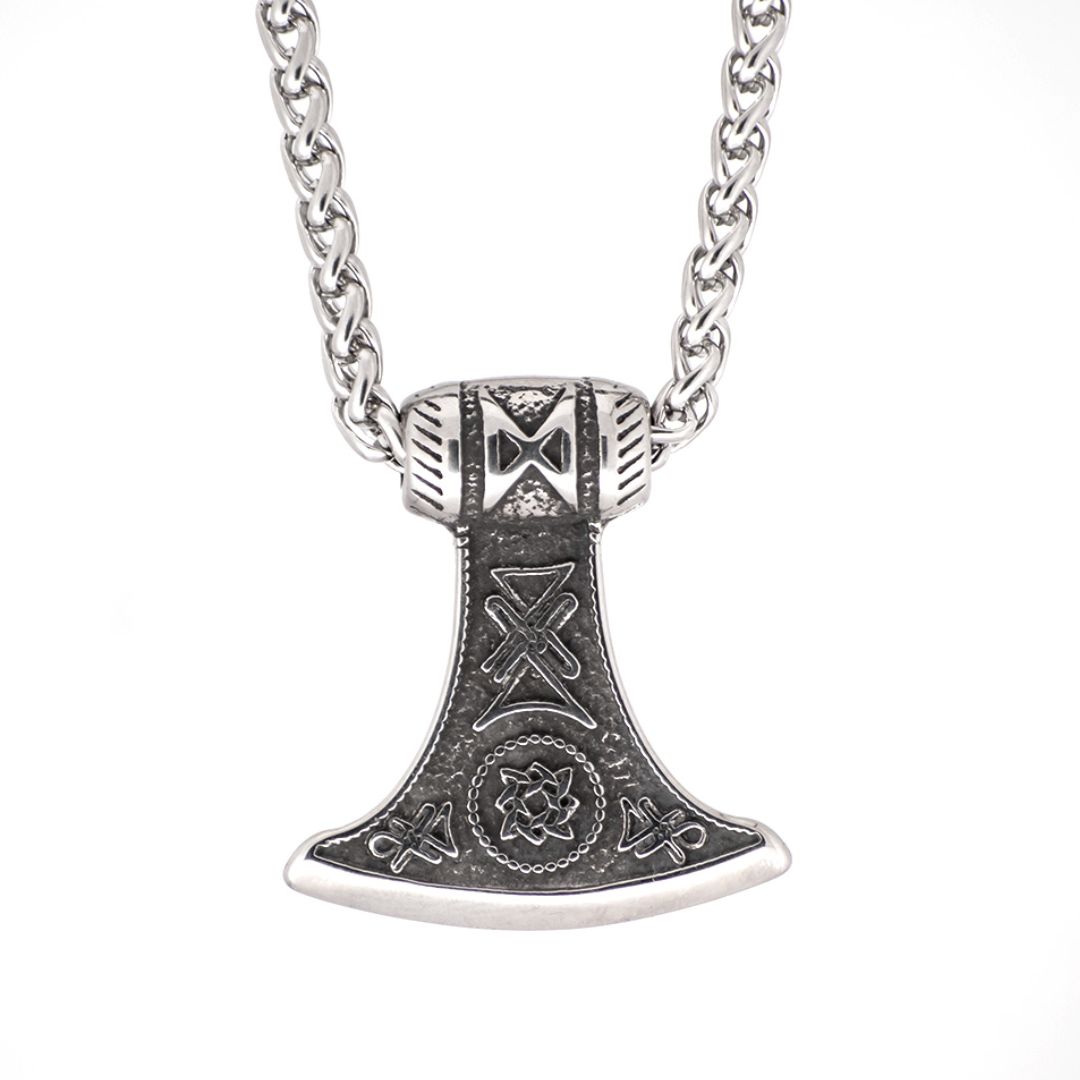 High Quality Viking/Norse/Celtic Thor's Axe Head Pendant Necklace