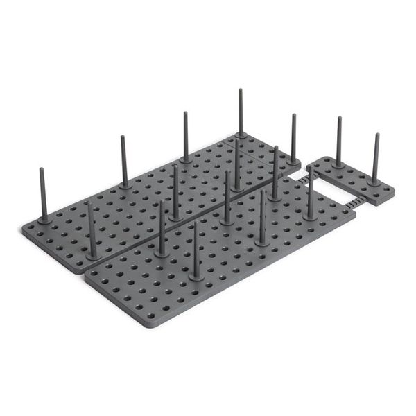 2 Pack Adjustable Drawer Organizer &amp; Dish Drying Rack - Charcoal