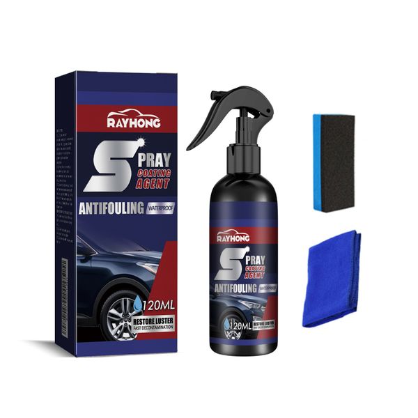 Nano Car Coating Spray, Waterproof &amp; Scratch-Resistant Finish, 120ml