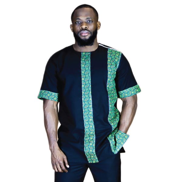Africa Fashion House Arome Green Loop Shirt