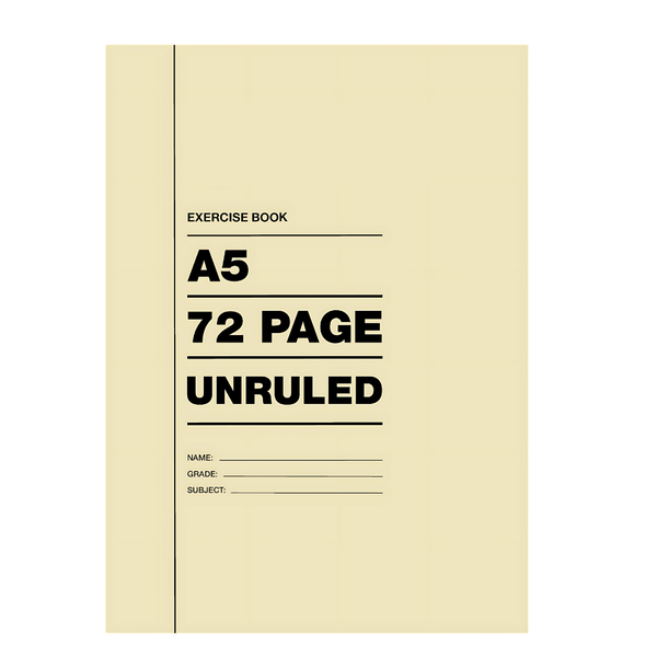 72 pages A5 Exercise Books Unruled ( Pack of 20)