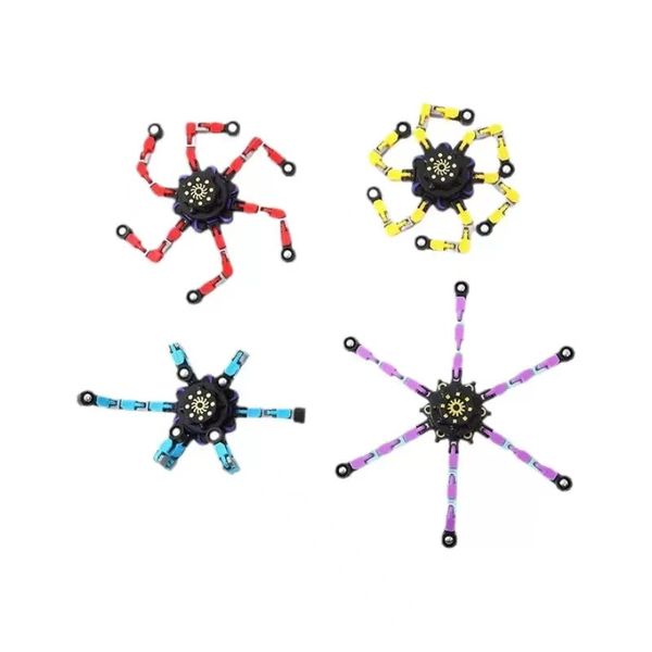 4 Piece Spinners, DIY Deformable Robot Fingertip Toys