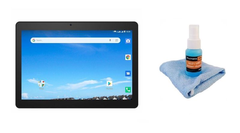 Neoniq 10.1" 8GB 4G Wi-Fi Tablet + Home Hub LCD Screen Cleaner