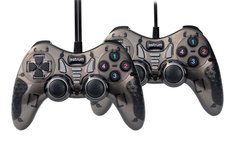 Astrum Twin Dual Shock USB Wired Gamepad Joystick- GP230