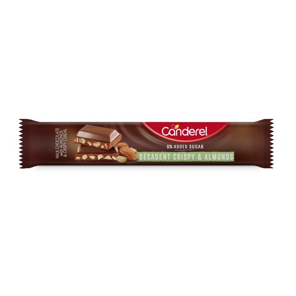 Canderel Chocolate Bar - Almond &amp; Crispy Rice - 27g x 24