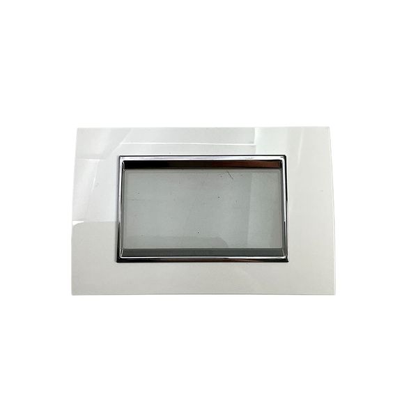 ACDC - Gewiss Milk White Chorus Lux 4-Gang Cover Plate