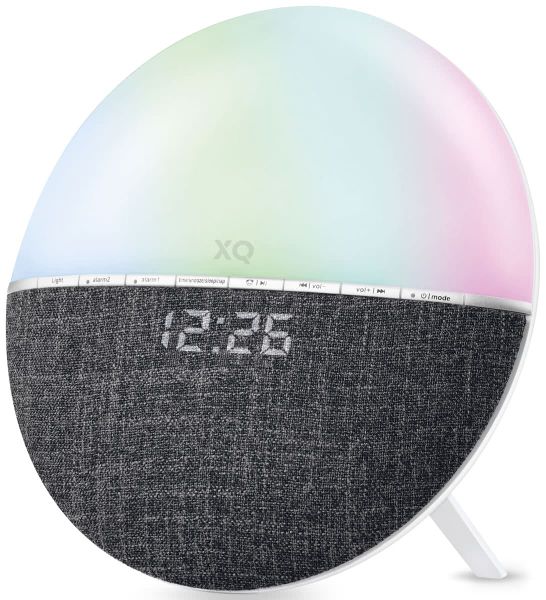 XQISIT Alarm Clock + BT Speaker Sunrise Grey