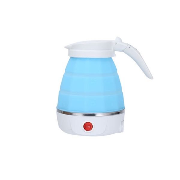 Portable Silicone Collapsible Travel Electric Kettle - White