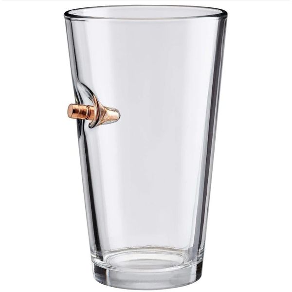 Myso Beer Glass with Bullet - Non-Toxic High-Quality Handcrafted