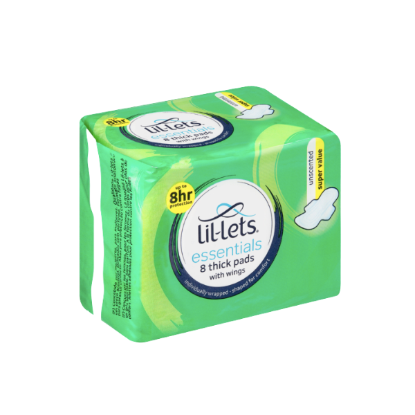 Lil-Lets- 8 Essential Pads Unscented x 6