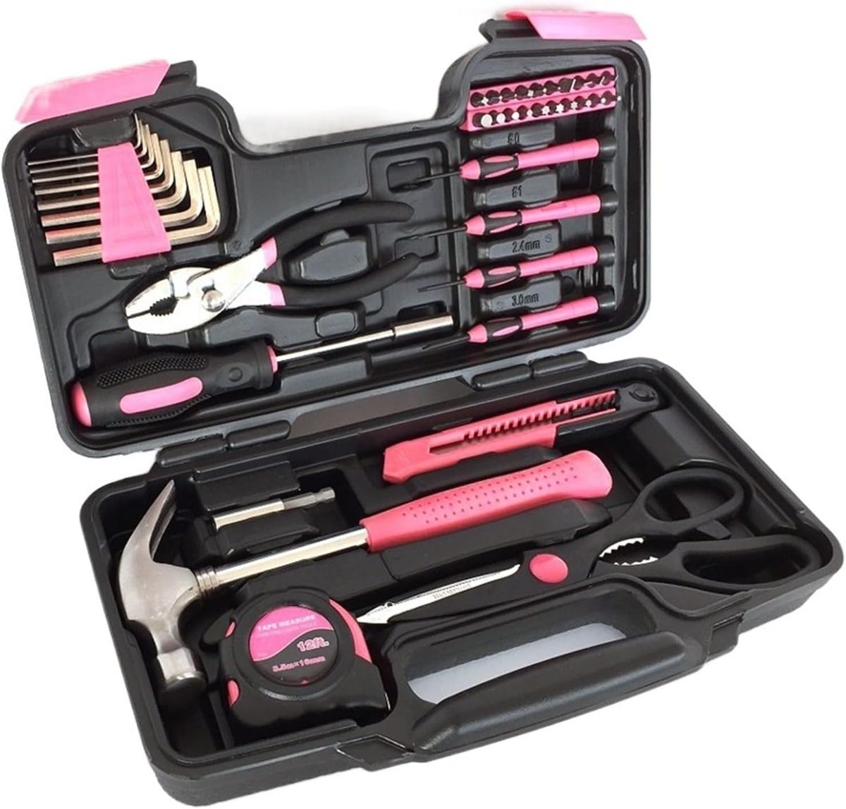 Household Hardware Pink Hand Tool Set - 39 Piece