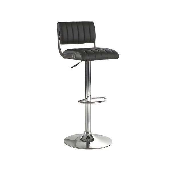 Height Adjustable and Swiveling Kitchen Counter Bar Stool - Set of 2