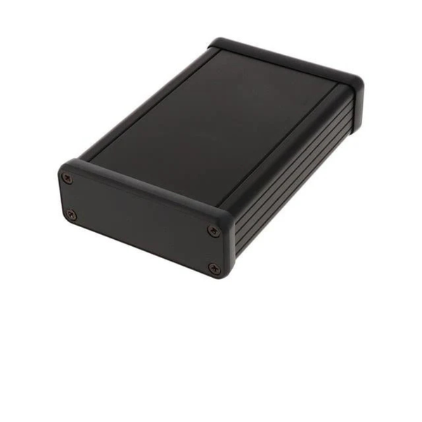 1455J1202BK Extruded Aluminium Enclosure - 120×78×27mm, Black, IP54
