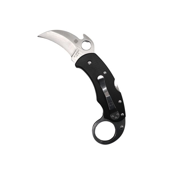 Foldable Claw LockKnife with Finger Ring Extend Handle and Belt Clip - 20cm