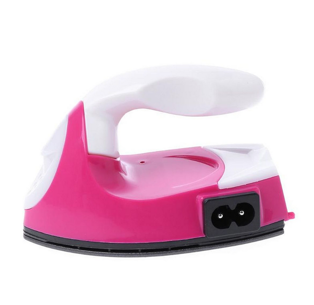 Portable Mini Electric Iron Small - Pink and White