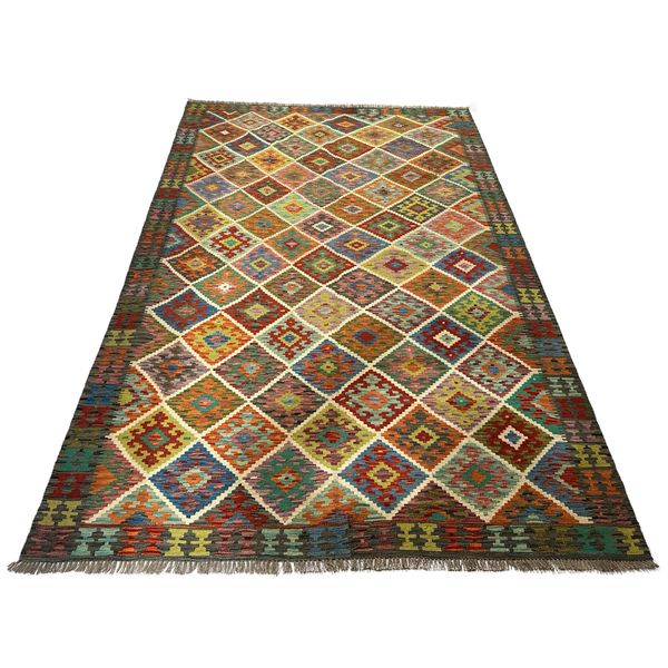 RUGS OF PERSIA - Colourful Hand Knotted Kilim Rug - 306 x 200cm