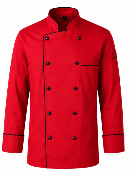 The Chef Collection Red Cotton/Twill Chef Jacket image