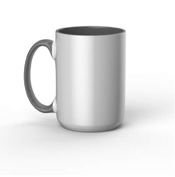 Cricut 440ml Beveled Ceramic Mug Blank Grey 1pc