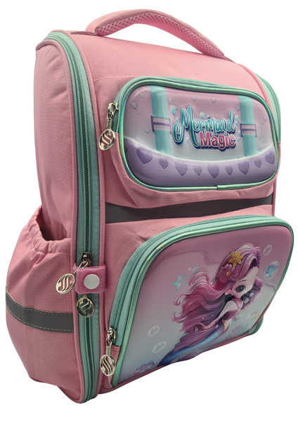 Pink Mermaid 3D Image School Bag Back Pack - Foundation Phase Children