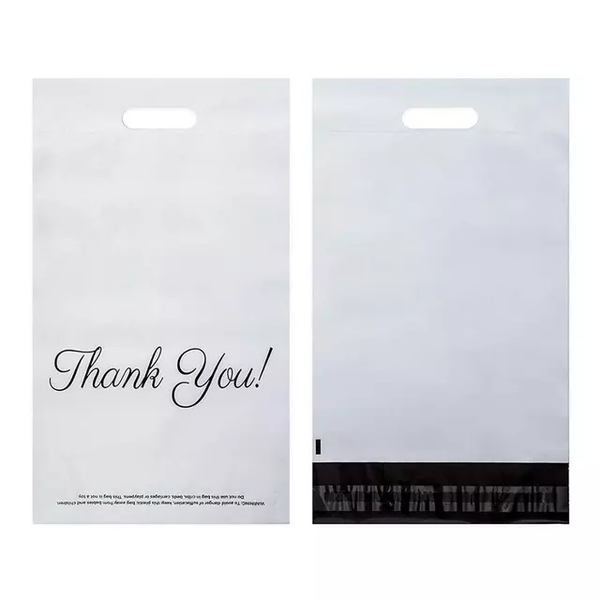 White polybags gift apparel clothing school courier packaging 100 pieces
