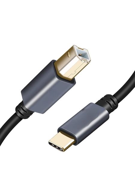 Type-C to Printer High Speed Cable For Printer Cable black 2m