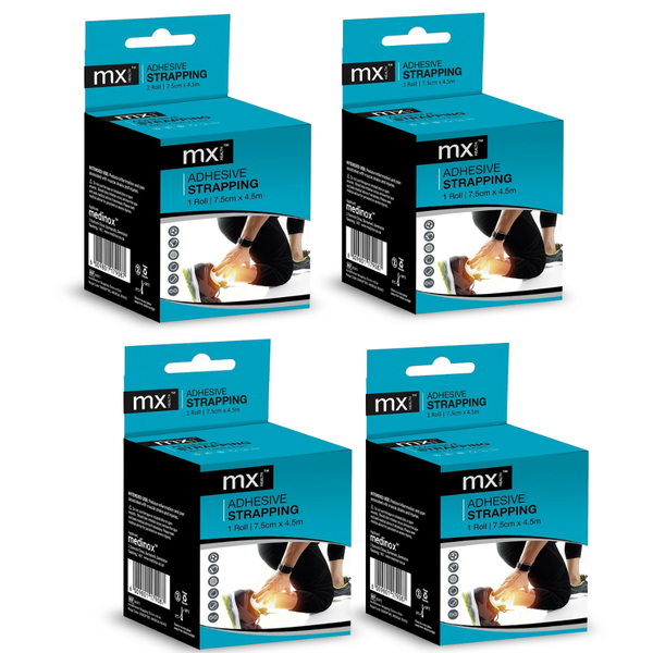 Strapping Adhesive Bandage - 100mm x 4.5m - 4 packs