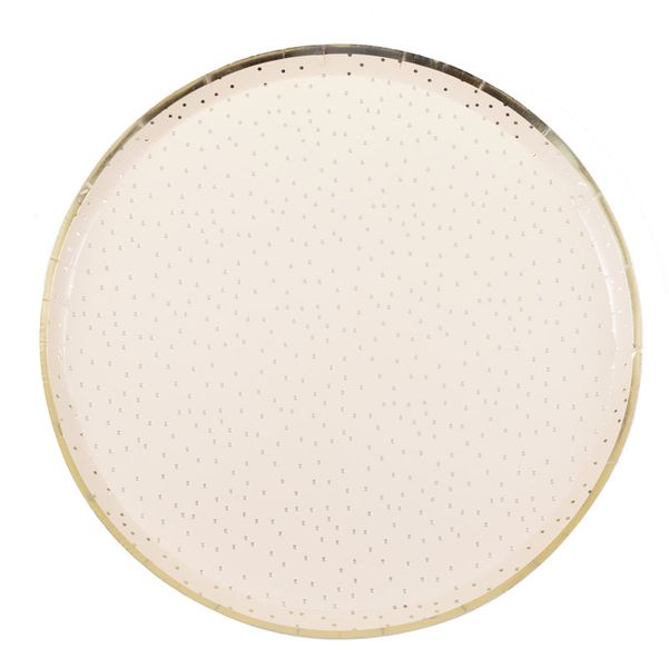 Mix It Up - Peach &amp; Gold Party Paper Plates