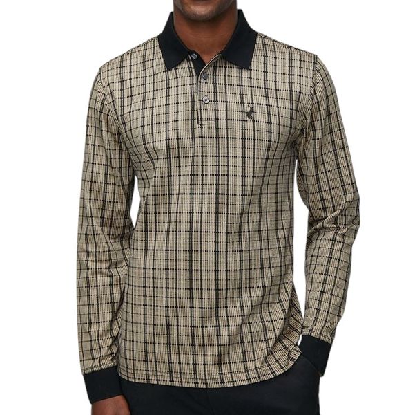 Polo Mens Jaquard LS Golfer