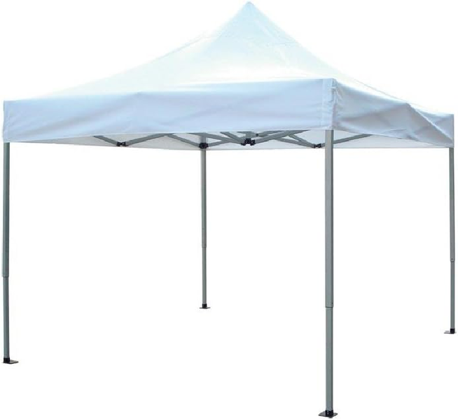White Outdoor Canopy Gazebo and Chairs Combo