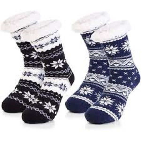 Men's Warm Winter Socks - 2-Pack