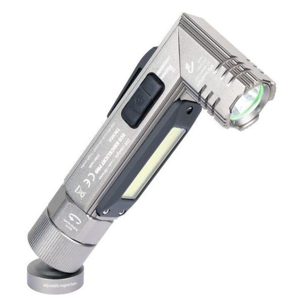 TROIKA Torch with 5 Functions: Bends to 90 . USB Rechargeable. 200 Lumens