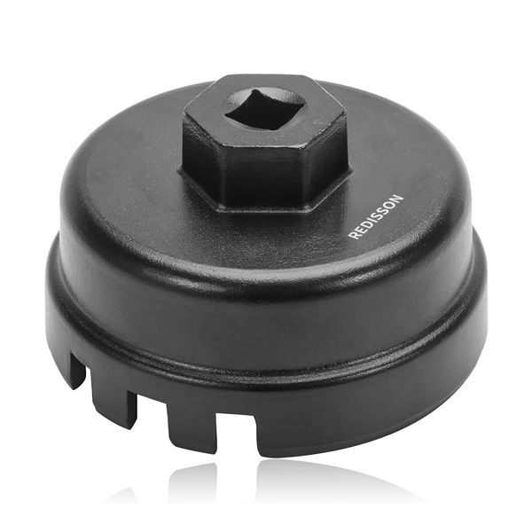64mm 14 Flute Cup Type Oil Filter Wrench Removal Socket for Toyota Vehicles