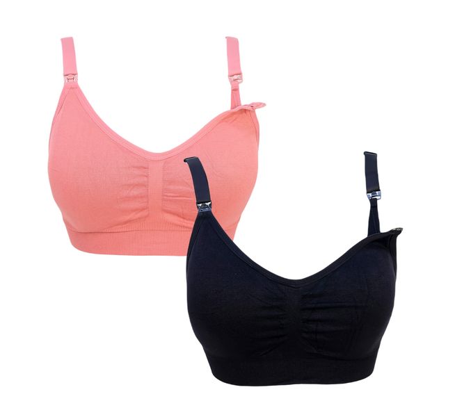 Nursing Bra Maternity Breastfeeding Pregnancy Bralette Wireless Pack of 2