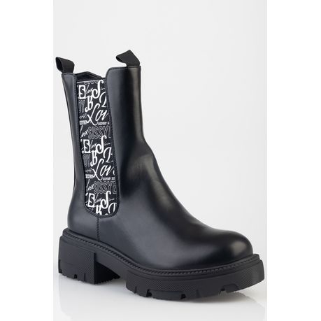 Sissy Boy Jane Printed Gusset Chunky Chelsea Boot