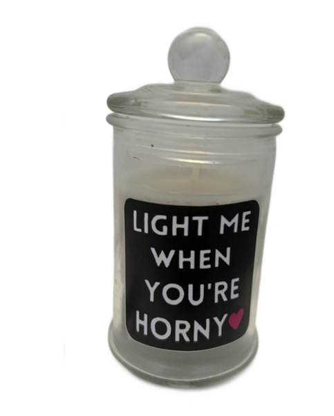 Light me when you ready - Candle in fancy glass holder