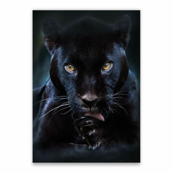 Black Panther Yellow Eyes Poster - A1
