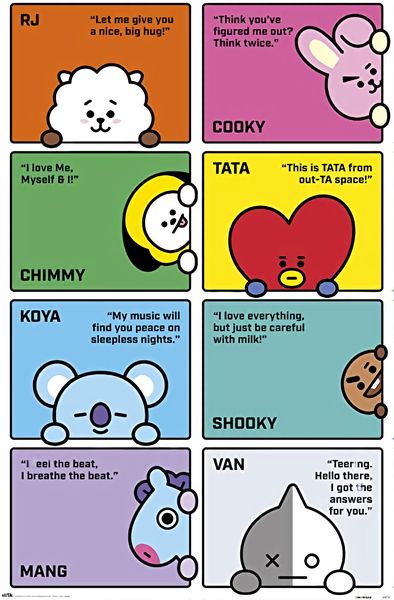 BT21 - Characters 2 Poster