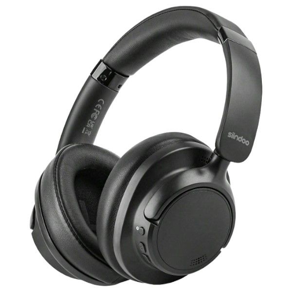SIINDOO - Wireless Headphones With Active Noise Cancellation - Black