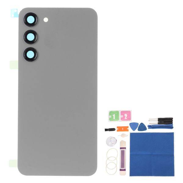 S23+ Back Glass Grey w/Lens