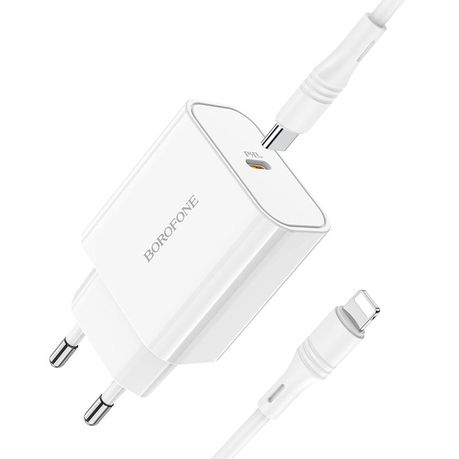 Fast i phone charger Adapter 20Watt With USB-C to Lightning 1m Cable-BA57A Image