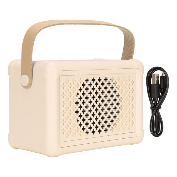 Bluetooth Speaker Low Energy Consumption Vintage Wireless Speaker Yellow