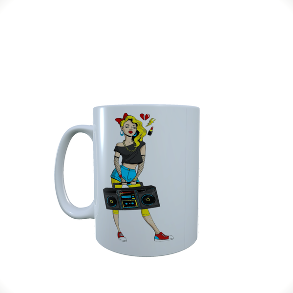 Boom Box Girl - Coffee Mug
