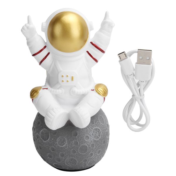 Cute Astronaut Wireless Bluetooth Speaker TWS Mini Portable Golden