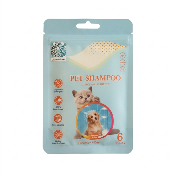 Pet Shampoo Dissolvable Sheets