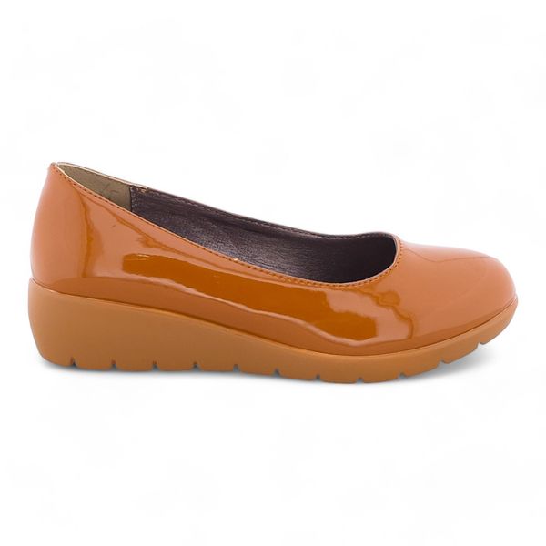 TTP Women Wedge Patent Slip on XB3701