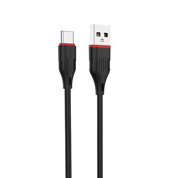 2.4A Fast Lightning Data Cable- Black and Red