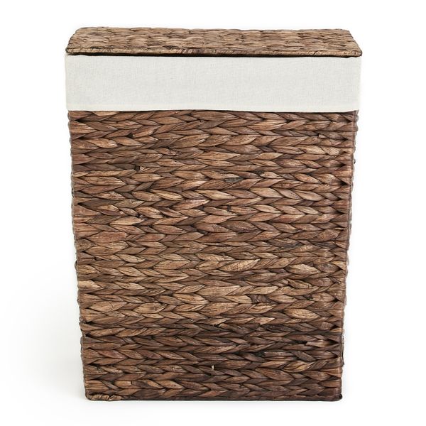 George &amp; Mason - Woven Brown Hyacinth Laundry Bin - Large