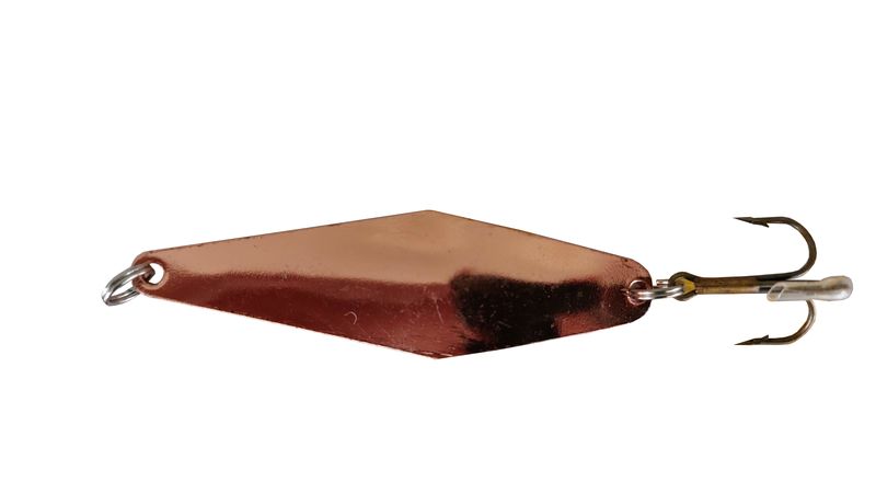 Spoon Spinner Bait - Bronze diamond - Treble Hook
