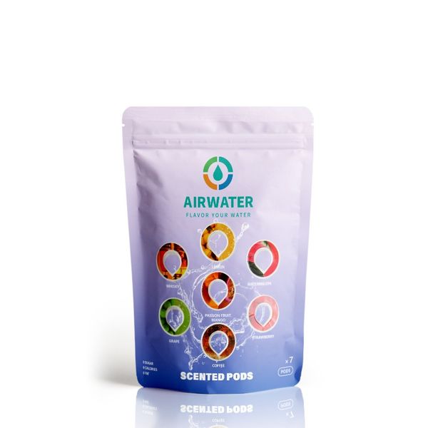 Airwater- 7 Pack Flavoured Scent Pods for Airwater Bottle - Limited Edition